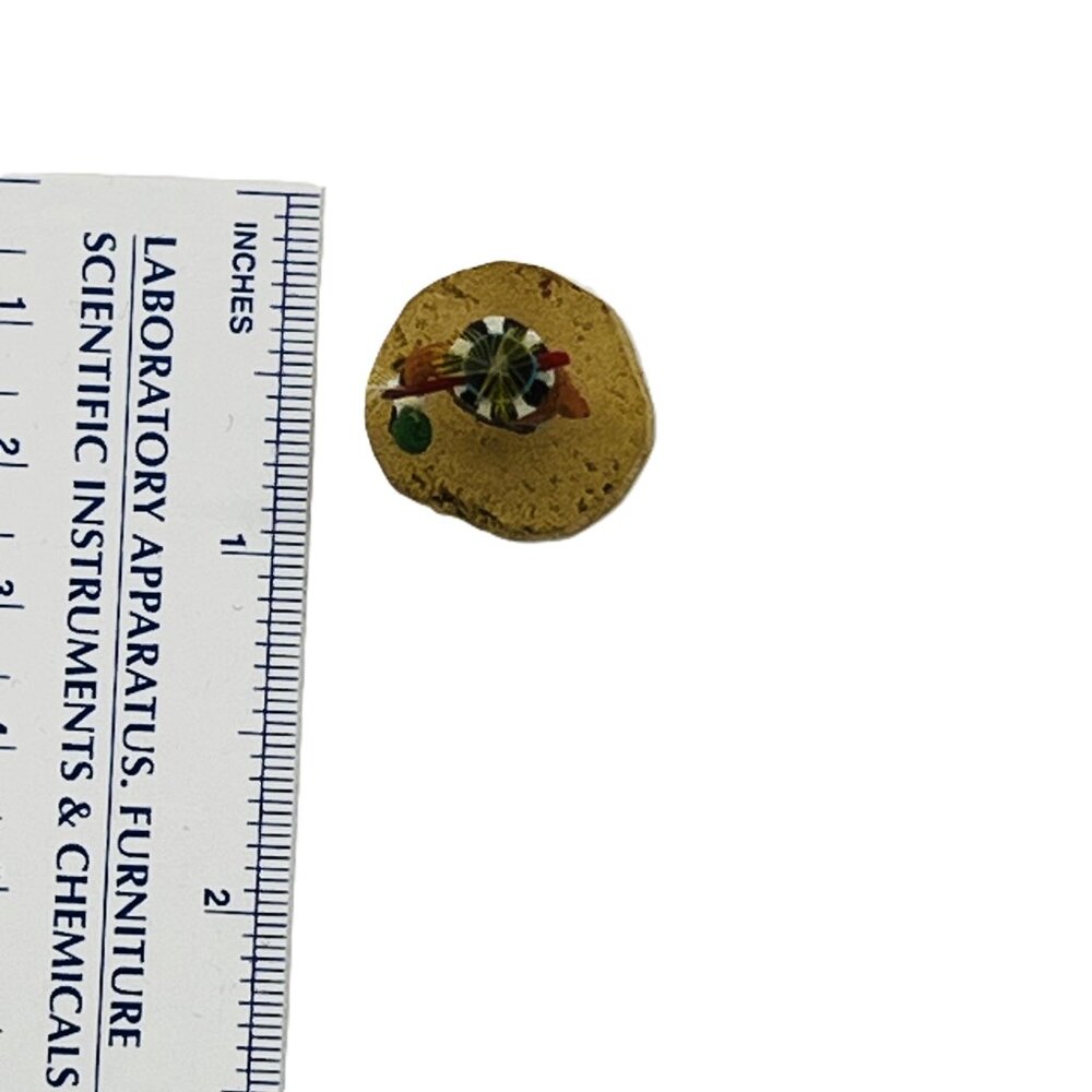 Handmade Miniature 1.5" (app.) Kachina Doll - "Long Horned" (Slight Damage) - Picture 5 of 8